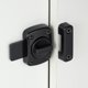 thumbnail image 3 of 2 paquetes de pestillos giratorios para puerta, cerradura de puerta de seguridad, cerradura de puerta para mascotas, muebles de gabinete, ventanas, baño, (negro_paquete de 2), 3 of 5