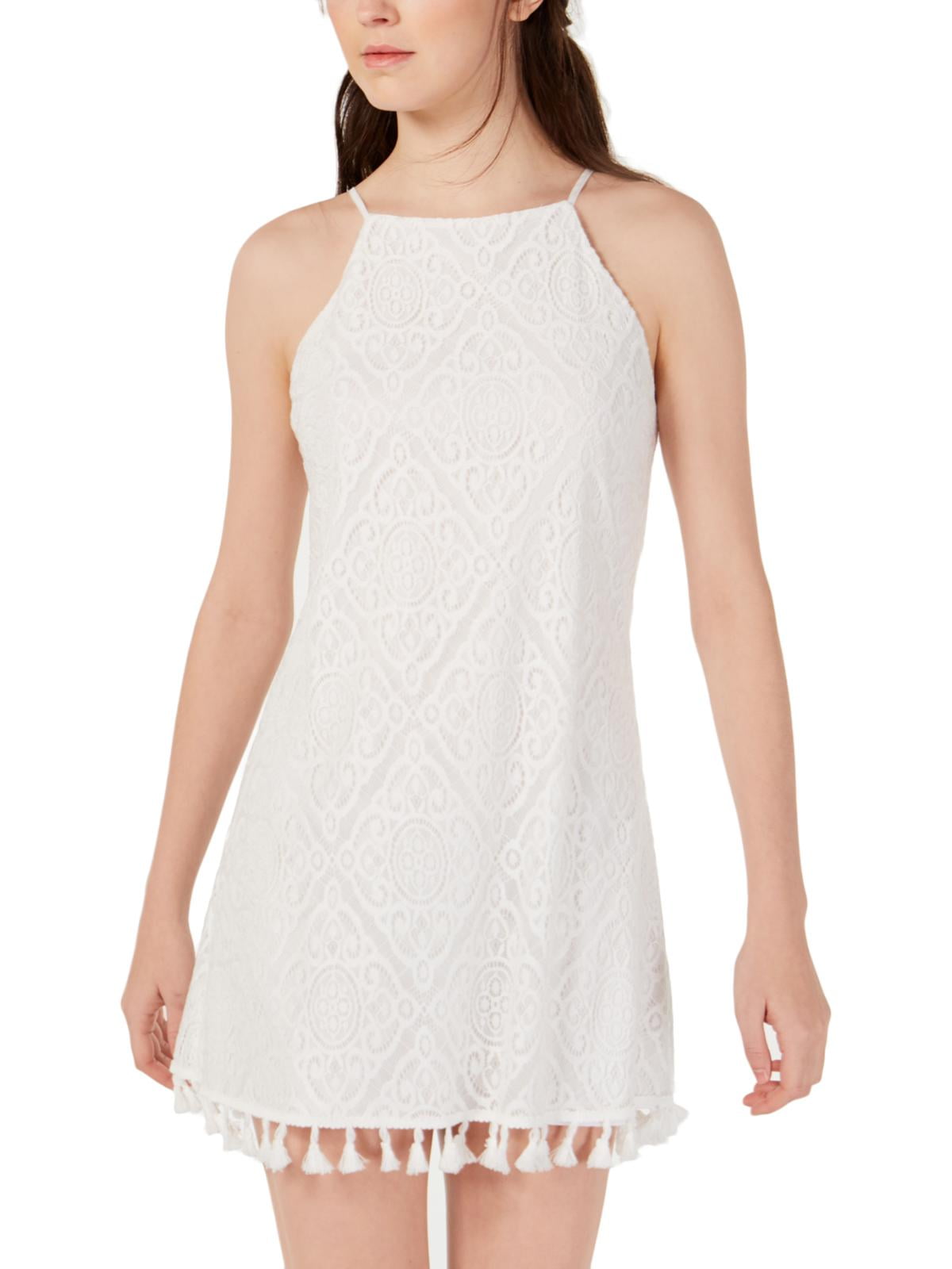 lace tassel dress