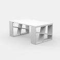 thumbnail image 6 of Ada Home Decor Furniture White Brian Modern Coffee Table with Storage Shelf, 6 of 7