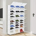 thumbnail image 2 of HEYWU 12-Tier Shoe Rack, White, Holds up to 72 Pairs of Shoes, 2 of 13