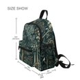 thumbnail image 3 of FORMRS School Backpack with Front Zippered Pocket 12" Student Travel Daypack, Floral Forest Scene, 3 of 6