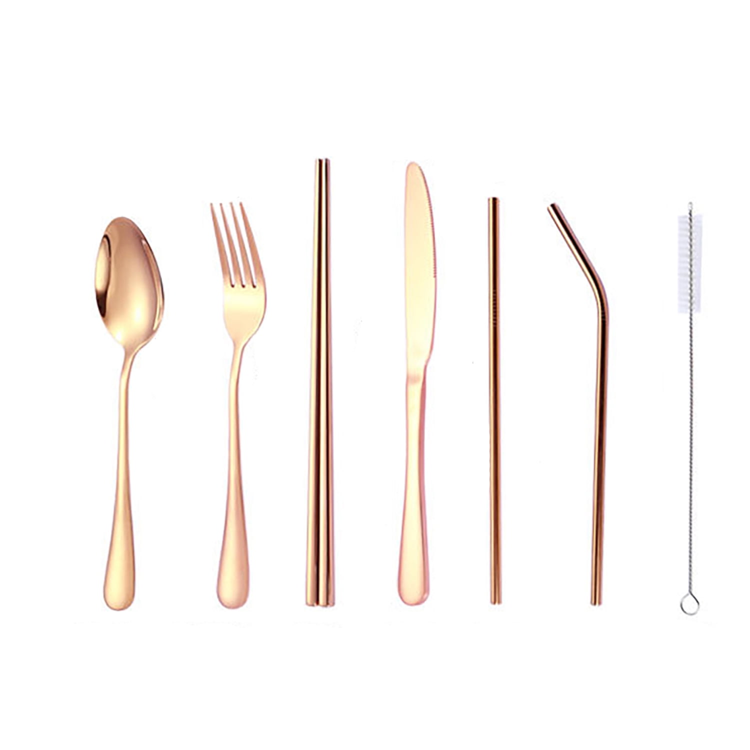 7PC Set Stainless Steel Family Dinnerware Flatware Cutlery Fork Spoon Teaspoon 