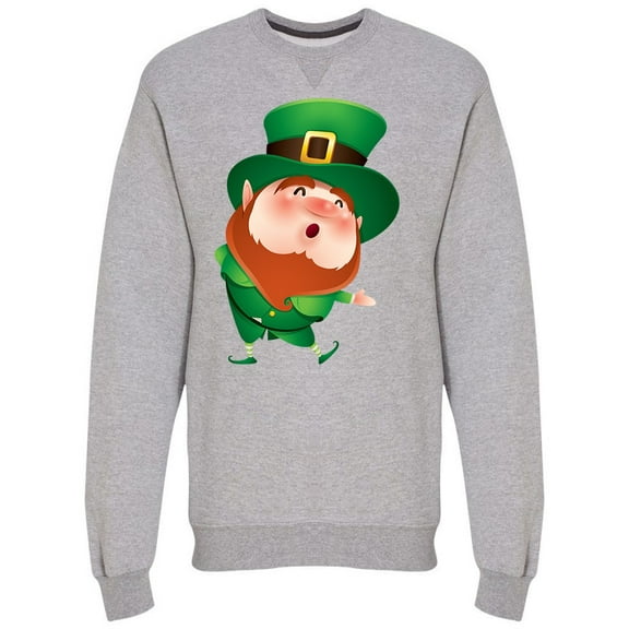 Happy Leprechaun Welcome Sweatshirt Men -Image by Shutterstock, Male Medium