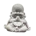 thumbnail image 3 of Estatua de Buda Escultura de Buda Budismo Té antiguo Adorno para mascotas Estatua de Buda sentado para escritorio Hotel Oficina Interior Decoración al Estilo D Macarena Estatua, 3 of 8