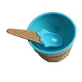 thumbnail image 1 of EIMELI  Kitchen Kids Tableware kit Bowl Spoon Set Ice Cream Shaped Adorable Children Eco-friendly Dinnerwares  Blue, 1 of 9