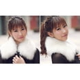 thumbnail image 2 of Jiibva Winter Women Faux Fur Collar Fasionable Multicolor Shawl Collar Warm Shawl Scarves for Outwear Coat, 2 of 4