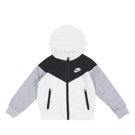Nike Toddlers Windrunner White-Black/Wolf Grey 2T