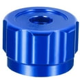 thumbnail image 1 of Poignée de Roue Ronde Poignées de Robinet Manomètres Bouton Alliage d'Aluminium Bleu / Rouge, 1 of 10