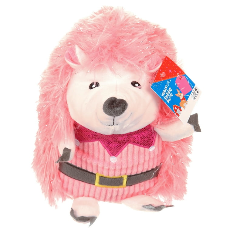 Pink hedgehog dog toy hotsell