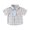 Light Blue, variant on Toddler Boys Casual Cute Buffalo Print Button Down Short Sleeve Shirts Kids Plaid Shirt With Pocket