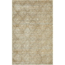 Loomaknoti Alanzo Alburnt 3' x 5' Beige Geometric Indoor Accent Rug
