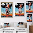 thumbnail image 4 of Designart "Geyser Horizon In De Stijl" Geyser Floater Framed Canvas Art Print, 4 of 5