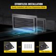 thumbnail image 4 of VEVOR Crawl Space Flood Vent, 8" Height x 16" Width Foundation Flood Vent, to Reduce Foundation Damage and Flood Risk, Black, Wall Mounted Flood Vent, for Crawl Spaces,Garages & Full Height Enclosures, 4 of 9