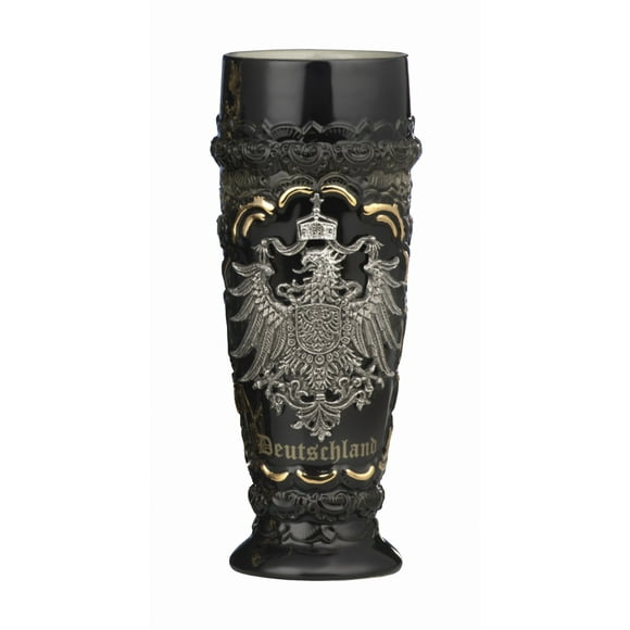 German Beer Stein black Deutschland pewter eagle wheat beer cup 0.5 liter tankard, beer mug KI 155-SZA 0,5L Deutschland