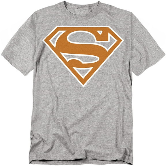 Superman T-Shirt Burnt Orange&White Shield Unisex Graphic Tee For Men & Women