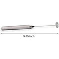 thumbnail image 2 of Milk Frother Handheld Electric Milk Foamer Portable Mini Mixer Machine Stainless Steel Touch Handheld Espresso Mixer Battery Operated Frother Coffee Stirrer Maker for Hot Chocolate Coffee, 2 of 6
