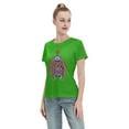 thumbnail image 4 of T-Shirt Basique à Manches Courtes pour Femmes une Pièce Jinping, 4 of 6