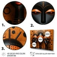 thumbnail image 3 of Designart "African Tribal flow IV" African Tribal Floater Framed Canvas Art Print, 3 of 7