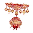 thumbnail image 2 of Abbraccia 2025 Chinese New Year Banner New Year Decorations Backdrop Traditional Ornaments Door Curtain for Lunar Year Porch Front Door C, 2 of 8