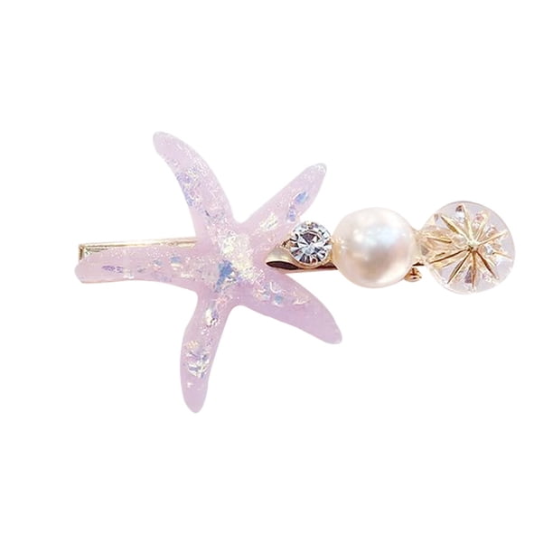 Sonducket Faux Pearl Star Hair Pin Mujeres Niñas Rhinestone Barrette Bang Clip Horquilla Fiesta Accesorio para el cabello Type1 NO1