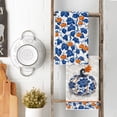 thumbnail image 4 of Sm:)e Blue Maple Leaves Pumpin Fall Kitchen Dish Towels Set of 2, Soft & Absorbent Washcloth 18x26 Inch, 4 of 6