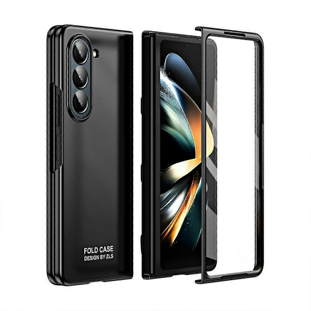 For Samsung Galaxy Z Fold 5 Case With Screen Protector, Hard PC Shockproof Case for Samsung Galaxy Z Fold 5, Solid Color