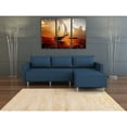thumbnail image 3 of Contemporary Metal-framed Upholstered Contemporary Sectional Sofa A.Brown, 3 of 5