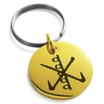 thumbnail image 1 of Stainless Steel Reiki Rama Bonding Engraved Small Medallion Circle Charm Keychain Keyring, 1 of 1