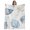 LightSteelBlue, variant on Blue Green Retro Leaves Fleece Throw Blanket for Couch, Rustic Botanical Watercolor Microfiber Flannel Blanket for All Season, Lightweight Soft Throw Blankets for Gifts, Home Decor, 32"x47"