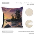 thumbnail image 3 of sunset trees rocks Linen toss pillowcase decoration pillowcase gifting preferred 20x20 inch cushion cover 2 sets sofa pillowcase sofa bedroom living room car, 3 of 7