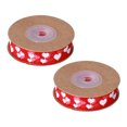 thumbnail image 2 of Ribbon,2pcs Red Ribbon 1.5cm/0.6in Satin Ribbon Ribbonfor Gift Wrapping Compact and Lightweight, 2 of 9
