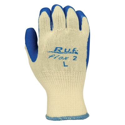 

NS Ruf-flex 2 Blue Rubber Palm Coated Work Gloves 2X-Large (12 Pairs)