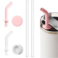 thumbnail image 2 of Silicone Leak Proof Straw Tips For Stanley Quencher 2.0 1.0 Reusable Extended Straw Covers 2 in1 Silicone Anti-Spill Extension Straws, 2 of 8