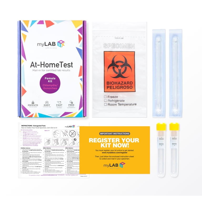 STD Home Collection Kit INDICAID At-Home STD Test Kit For Chlamydia ...