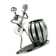 thumbnail image 4 of Figura de músico de metal con forma de guitarrista, soporte para bolígrafos, decoración creativa de escritorio, 4 of 5