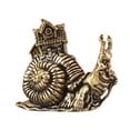 thumbnail image 3 of Figura De Caracol De Latón Para Casa, Adornos Artesanales De Feng Shui Chino Hechos A Mano, 3 of 8