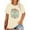 8-Apricot, variant on XCHQRTI Plus Size Daisy Women Tshirt Graphic Oversized Tees Short Sleeve Casual Tee