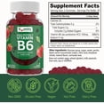 thumbnail image 3 of YUM-V'S 100mg Vitamin B6 Gummies Health Supplement for Nerve Function, Strawberry, 60 Count, 2-Pack, 3 of 10