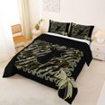 thumbnail image 2 of Castle Fairy Vintage Camo Deer Full Size Comforter Sets 3-Piece,Kawaii Stripes Bow Bedding Comforter Set,Sage Black Cream,Black Reversible,1 Comforter and 2 Pillowcases, 2 of 6