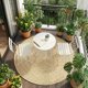 thumbnail image 2 of QinaQin Juego bistró de 3 piezas con 2 sillas y mesa, diseño plegable sin armado para patio, jardín, balcón o interior, color blanco, 2 of 8