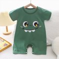 thumbnail image 2 of KPOPLK Baby Boys Romper Jumpsuits Pajama Short Sleeve Cute Print Clothes PJM Sleepwear Sets for 0-24M Size 6-9 Months,AG, 2 of 5