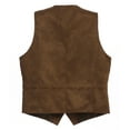 thumbnail image 4 of Gioberti Men's 5 Button Faux Suede Vest, 4 of 6