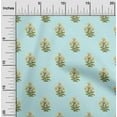 thumbnail image 1 of oneOone Viscose Chiffon Pastel Mint Fabric Stripe & Floral Block Craft Projects Decor Fabric Printed By The Yard 42 Inch Wide, 1 of 4