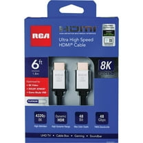 RCA Ultra-Thin Ultra-High-Speed 8K HDMI Cable (6 Feet)