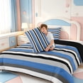 thumbnail image 4 of Erosebridal Abstract Linear Art King Size Comforter Sets,Watercolor Striped Comforters King Size,Black Reversible,3-Piece,1 Comforter and 2 Pillowcases, 4 of 7