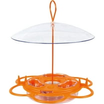 Nature's Way All-in-One Oriole Buffet Bird Feeder with Protective Baffle, Orange