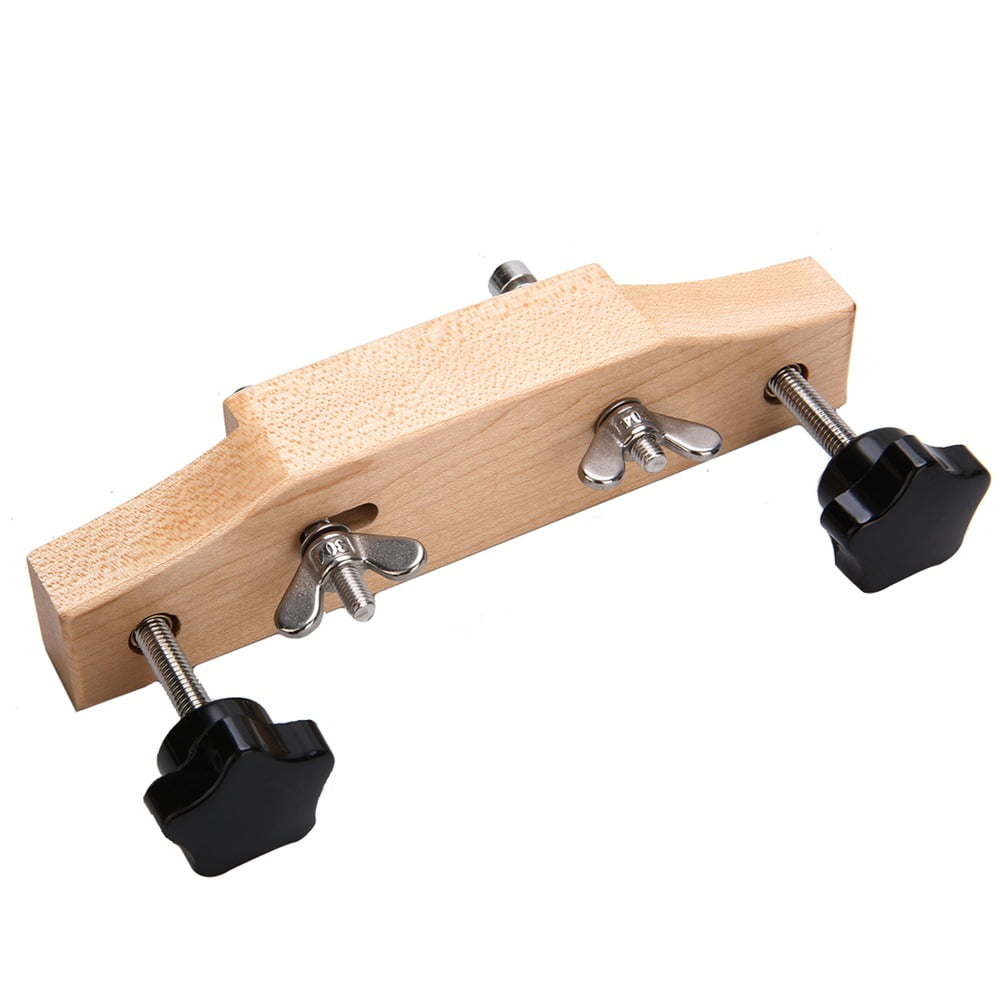 Universal Acoustic Guitar Bridge Clamp, Premium Maple Guitar Bridge Holding Repair Luthier Tools, Ideal for Classical Acoustic Guitars, Ukuleles, Mandolins, and Other Stringed Instruments