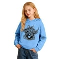 thumbnail image 3 of Kids Hoodie Toddler Unisex Long Sleeve Highland Cattle Print Sweatshirt Fall Pullover Tops, 3 of 8