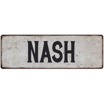 NASH Vintage Look Gift Rustic Chic Metal Sign 6x18 206180036100