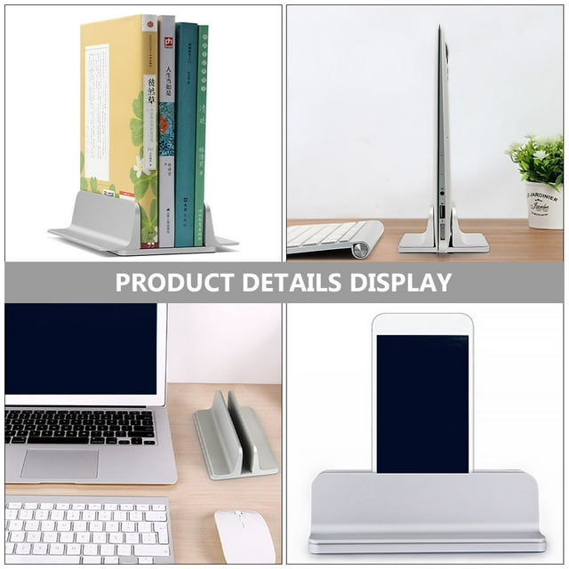 OUNONA Back to School Vertical Laptop Stand Multifunctional Desktop Holder For Home Office Study Durable Lightweight Fits All